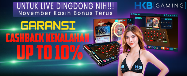 CASHBACK KEKALAHAN 10% – LIVE DINGDONG