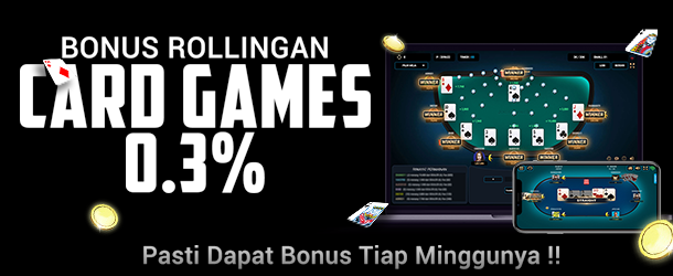 BONUS ROLLINGAN CARD GAMES 0.3%